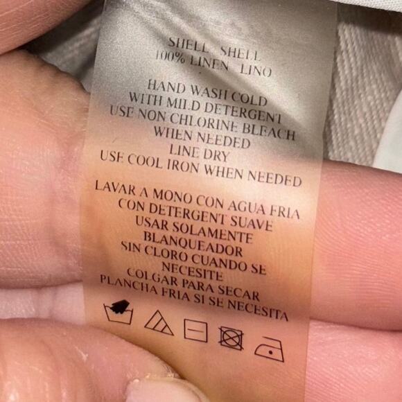 Robin Howe women’s 100% metallic linen short sleeve tie front jacket (size 10) - Picture 3 of 5